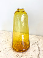 Tall Big Gem Glass Bud Vase - Lemon