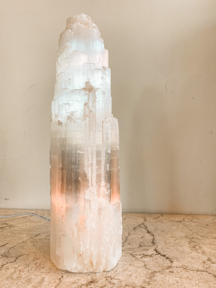 
                
                    Load image into Gallery viewer, Selenite Tower Lamp - Large
                
            