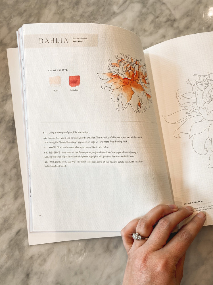 Watercolor Workbook: 30-Minute Beginner Botanical Projects on Premium Watercolor Paper [Book]