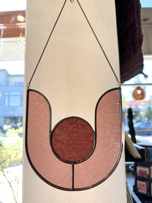 Lotus Stained Glass in Amethyst