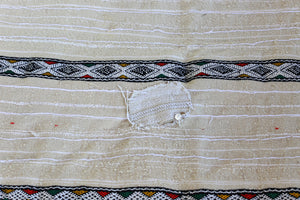Vintage Handira, Moroccan Wedding Blanket No. 021