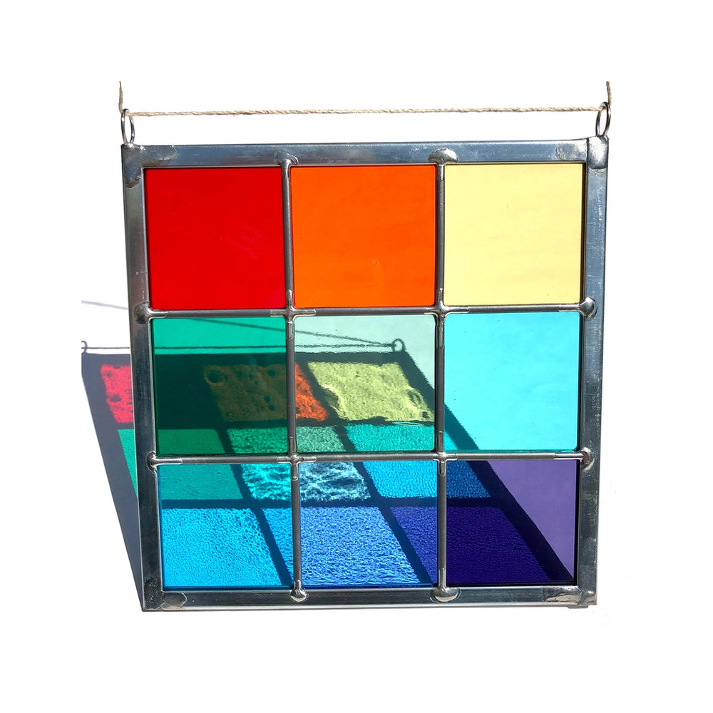 Square Rainbow Stained Glass