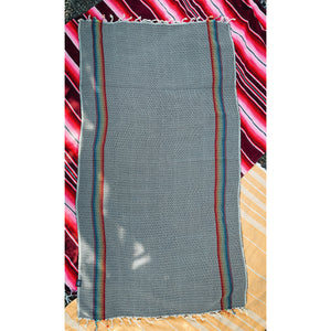Rainbow Stripe Turkish Towel - Lava