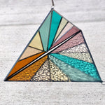 Large Triangle Stained Glass - Bliss