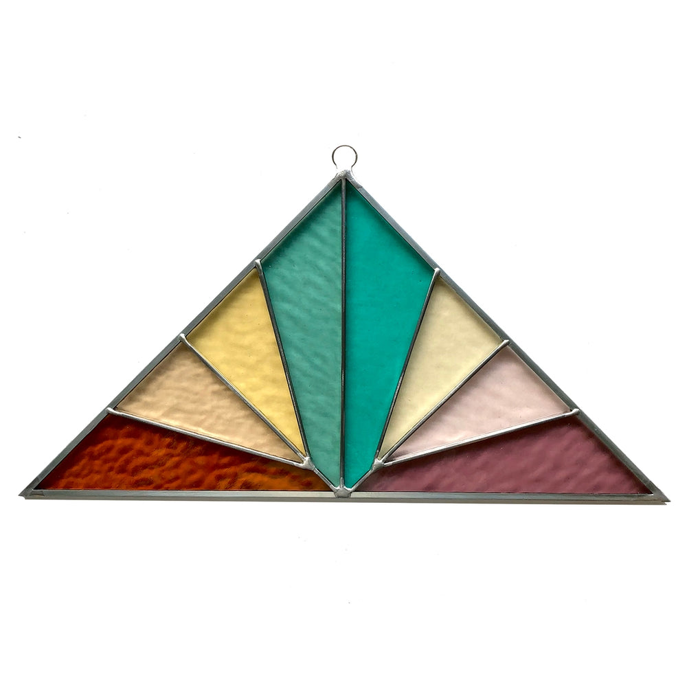 
                
                    Load image into Gallery viewer, Large Triangle Stained Glass - Bliss
                
            